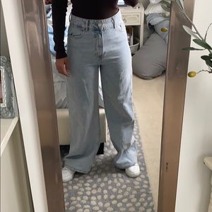 Zara High Waisted Wide Leg Jean